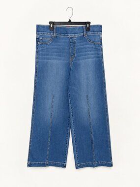 SPANX EveryWear Seamed Pull-On Wide Leg Jeans 2X